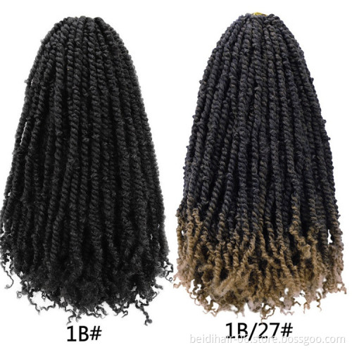 Pretwisted Passion Twist Crochet Braids Pre looped Senegalese Spring Twist Ombre Braids Synthetic Crochet Hair